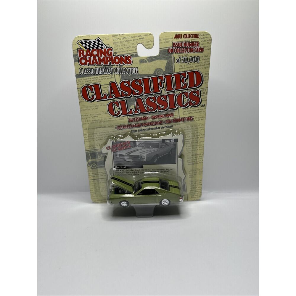 Racing Champions Classified Classics 1968 Javelin #17 Light Green 1/64
